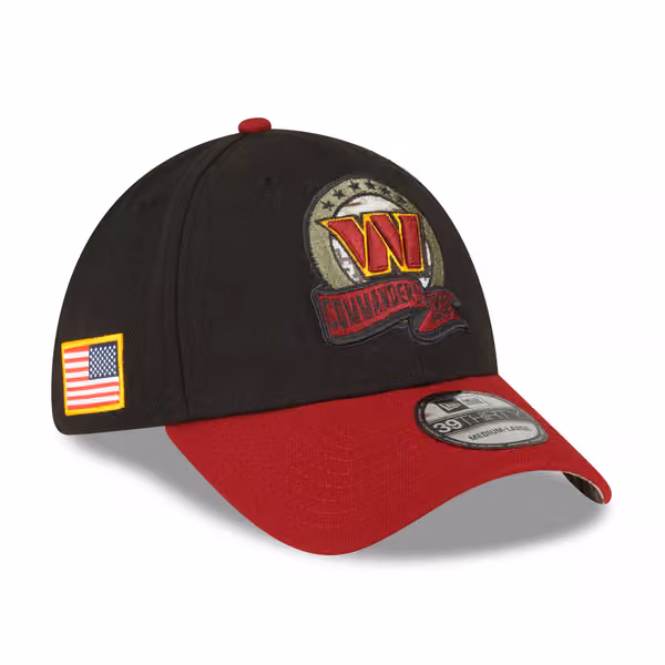 Washington Commanders 2022 NFL On-Field Salute to Service New Era 39THIRTY Flex Cap product photo