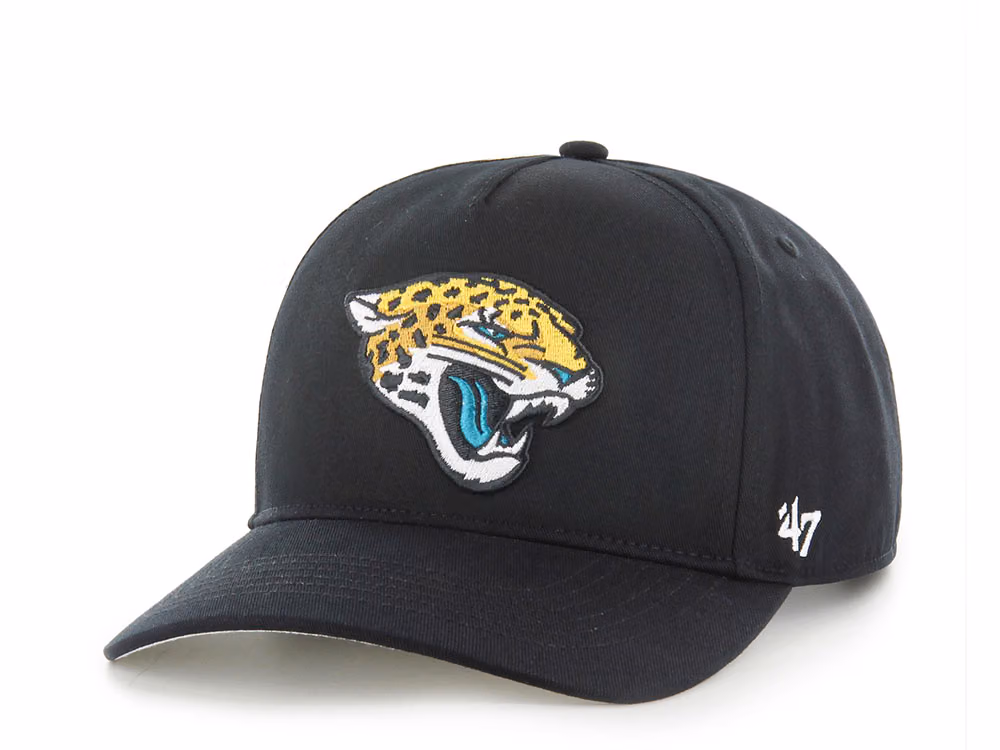 47Brand Jacksonville Jaguars Black Classic Edition Hitch Snapback Hat front