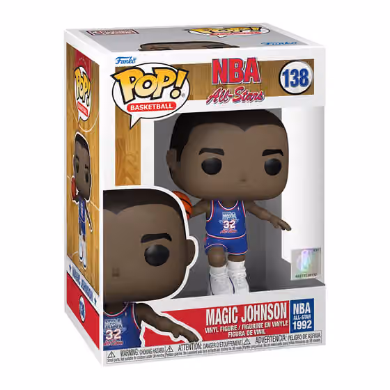 Magic Johnson 1992 NBA All-Star Game #138 Funko POP! Vinyl NBA Figure view 2