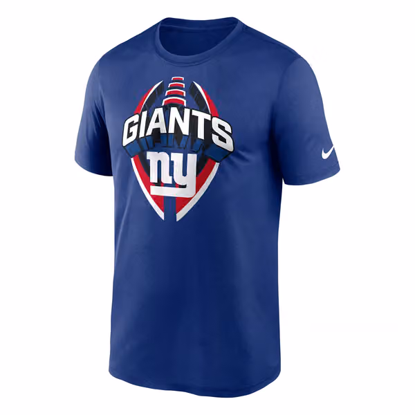 New York Giants 2025 Icon Nike Legend NFL T-Shirt Blue view 1