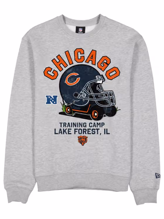 Chicago Bears NFL Training Golf Cart Crew Neck Sweater Gray view 1