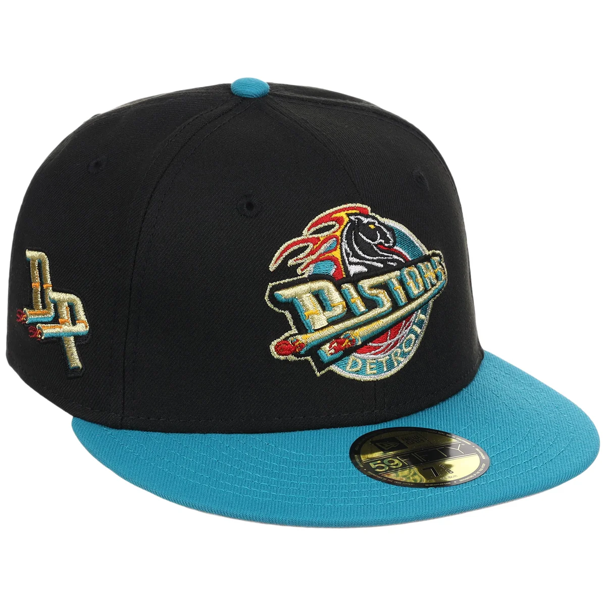 Detroit Pistons Hardwood Classics New Era 59FIFTY front view