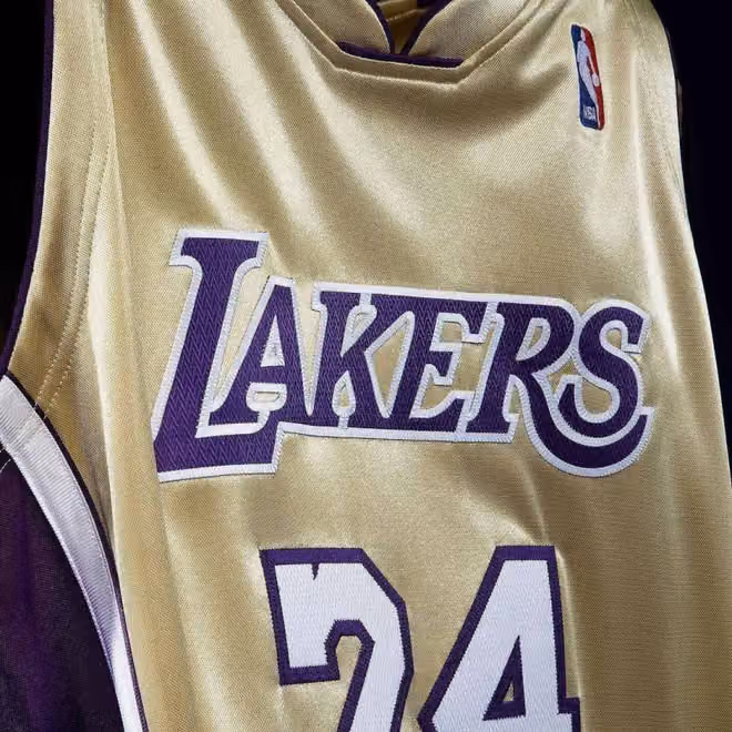 Kobe Bryant #24 Los Angeles Lakers Mitchell & Ness HOF 1996-2016 Authentic NBA Jersey Gold view 4