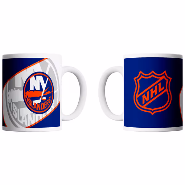 New York Islanders Shadow Logo & Shield NHL Mug (330 ml) view 1