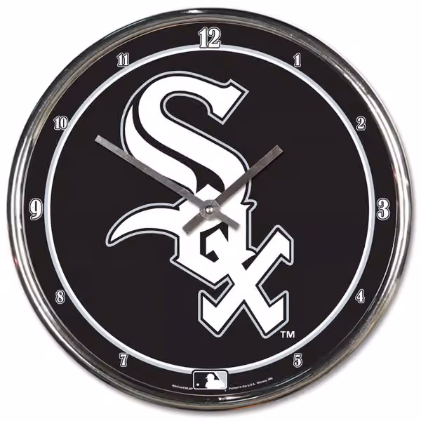 Chicago White Sox WinCraft Chrome MLB Wall Clock view 1