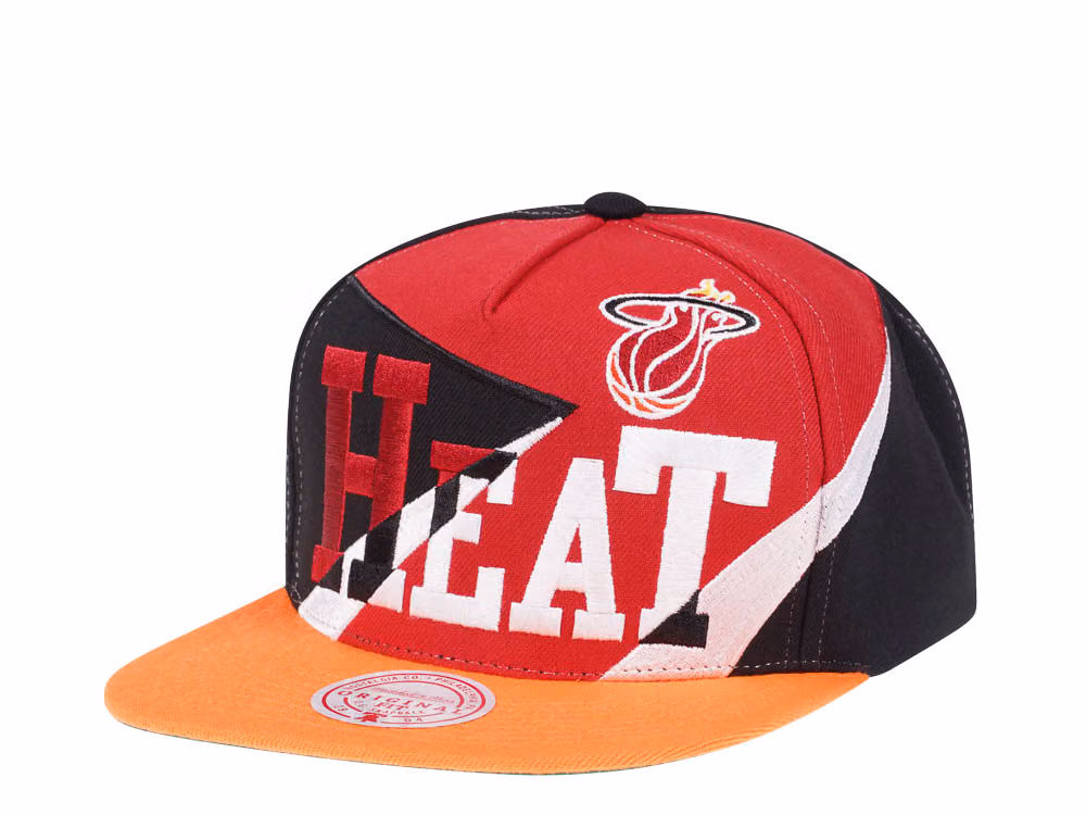 Mitchell & Ness Miami Heat NBA Multiply Hardwood Classic Snapback Hat front
