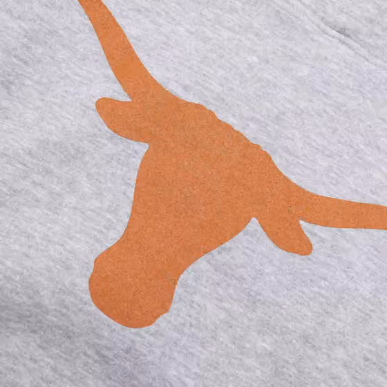 Texas Longhorns Primary Logo NCAA Hoodie Grey view 3