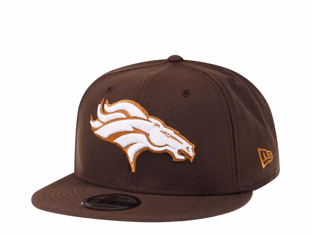 New Era Denver Broncos Brown Caramel Edition 9Fifty Snapback Hat front