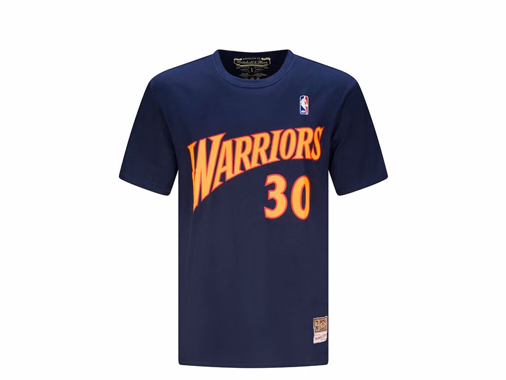 Mitchell & Ness Golden State Warriors - Stephen Curry Name & Number T-Shirt front
