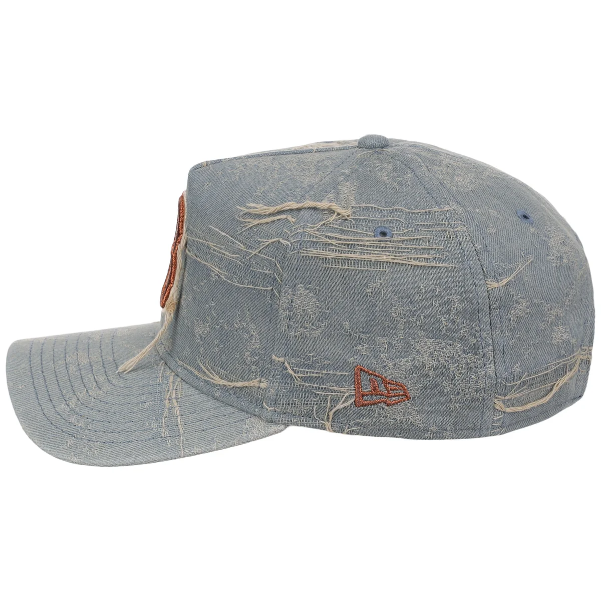 Boston Red Sox MLB Oxidized Denim New Era 9FORTY A-Frame detail view