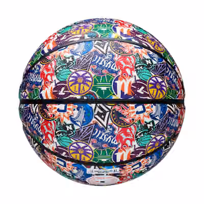 Wilson WNBA All-Over Team Logos Basketball (Size 6) view 6