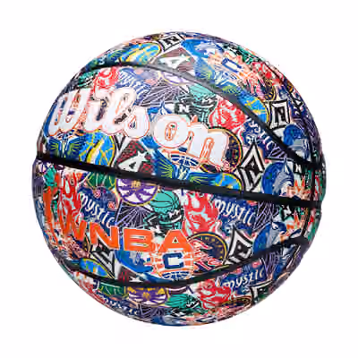 Wilson WNBA All-Over Team Logos Basketball (Size 6) view 4