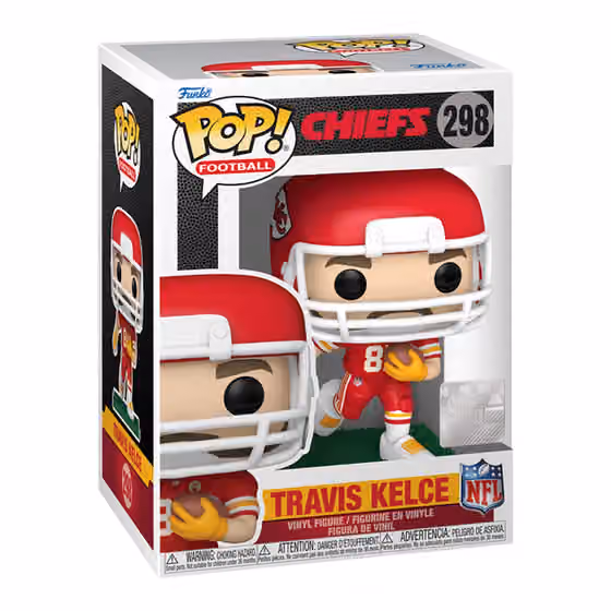 Funko POP! #298 Travis Kelce Kansas City Chiefs Vinyl NFL Figure view 1
