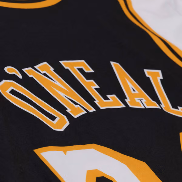 Shaquille O'Neal #34 Los Angeles Lakers Backward Jersey T-Shirt Black view 5