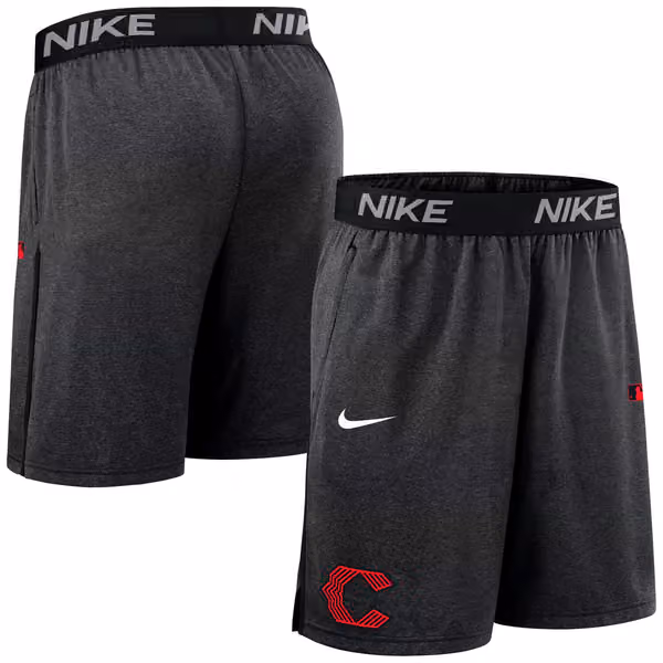 Cincinnati Reds 2025 City Connect MLB Authentic Nike Shorts Black view 1