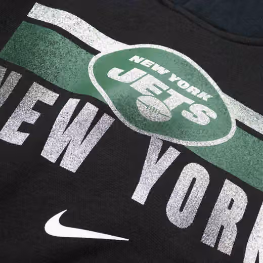 New York Jets NFL Team Stripes Nike Club Hoodie (YOUTH) view 4