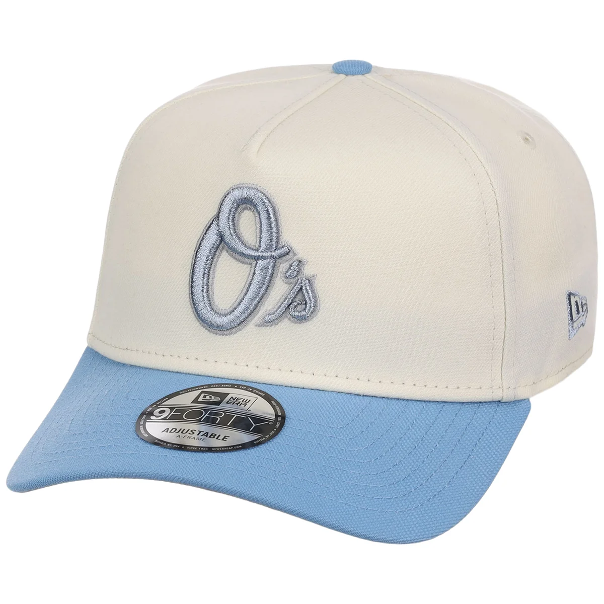 Baltimore Orioles MLB Chrome x Sky FASHION CORE New Era 9FORTY A-Frame detail view