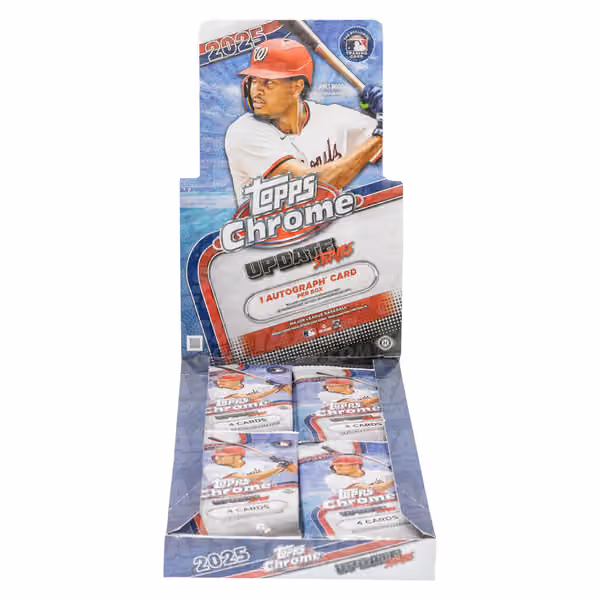 2025 Topps Chrome Update Baseball MLB Hobby Pack view 2