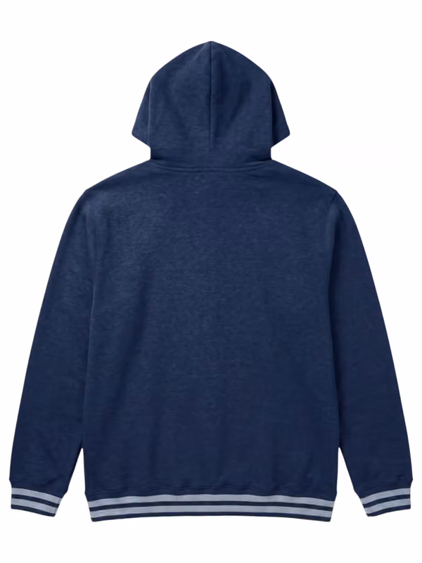 New York Yankees Felt Logo Throwback MLB Hoodie Navy view 2