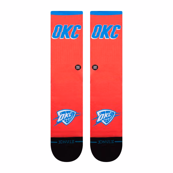 Oklahoma City Thunder 2025-26 NBA Statement Edition Crew Socks view 2