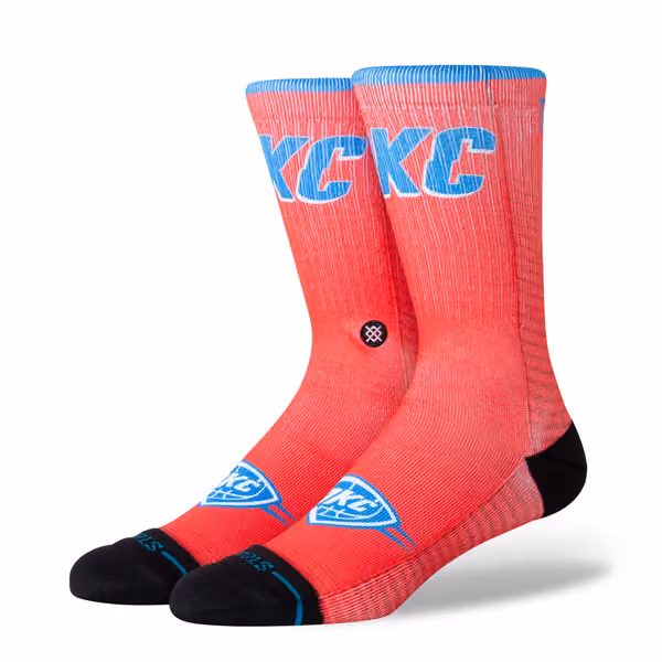 Oklahoma City Thunder 2025-26 NBA Statement Edition Crew Socks view 1