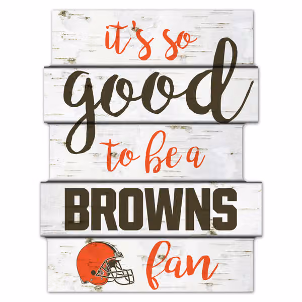 Cleveland Browns Birchwood NFL Wood Sign view 1