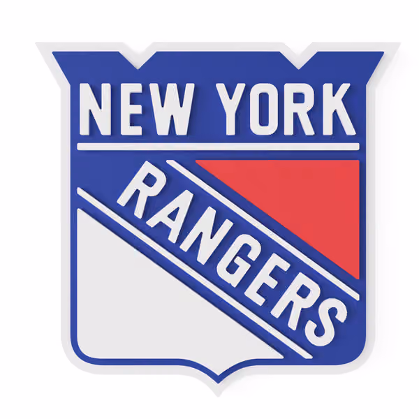 New York Rangers NHL 3D Foam Logo Wall Sign view 1