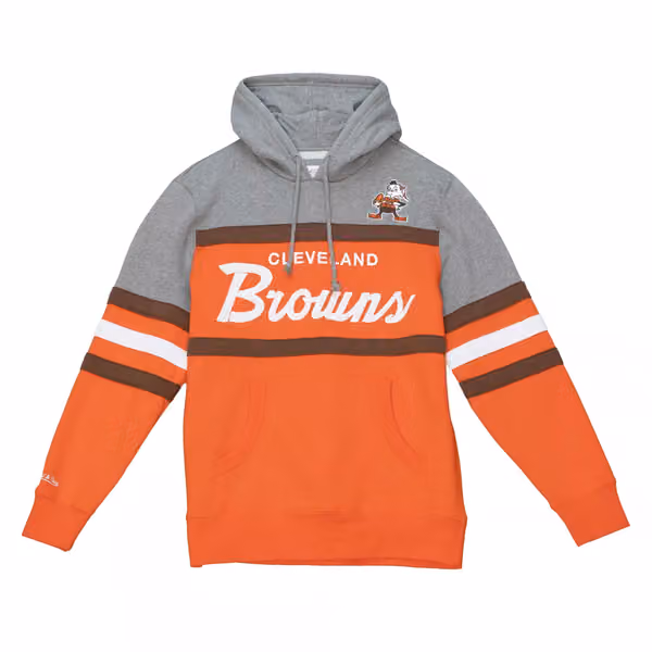 Cleveland Browns Head Coach Mitchell & Ness NFL Throwback Football Hoodie view 1