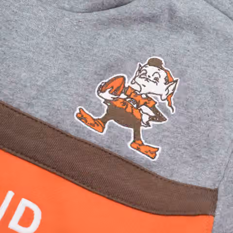 Cleveland Browns Head Coach Mitchell & Ness NFL Throwback Football Hoodie view 3