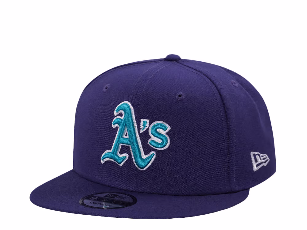 New Era Oakland Athletics Purple Classic Edition 9Fifty Snapback Hat front