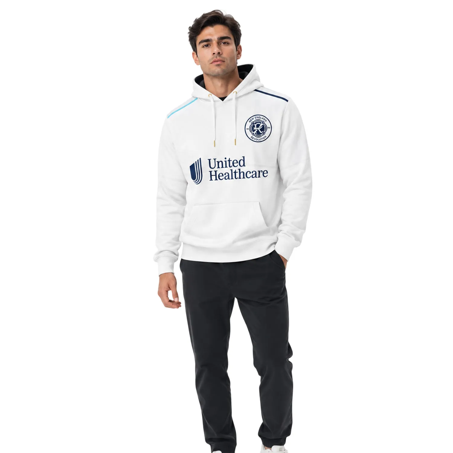 New England Revs White Hoodie Custom Stylish Fan Wear