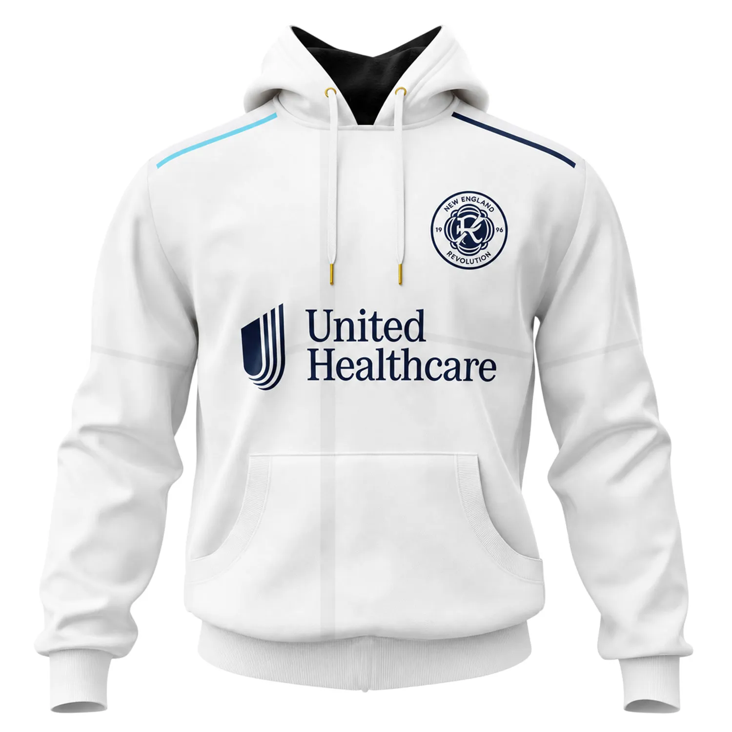 New England Revs White Hoodie Custom Stylish Fan Wear