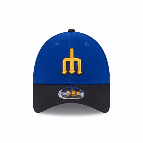 Seattle Mariners Official MLB City Connect New Era Stretch-Snap 9FORTY Cap view 3