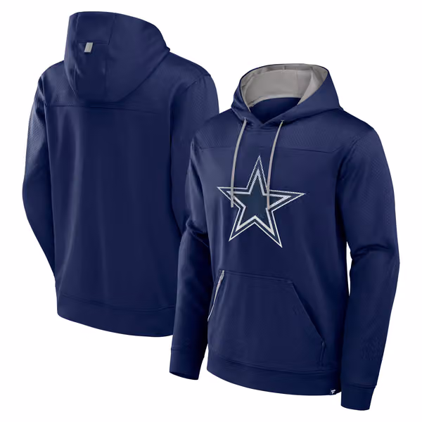 Dallas Cowboys Defender Dot Faded NFL Hoodie Navy view 1