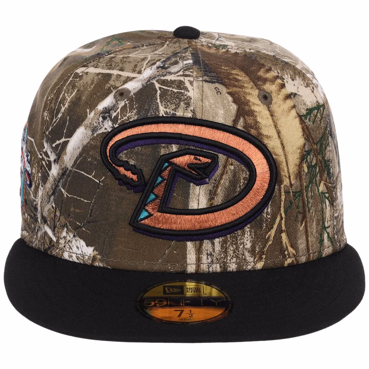 Arizona Diamondbacks MLB Realtree OTC New Era 59FIFTY detail view