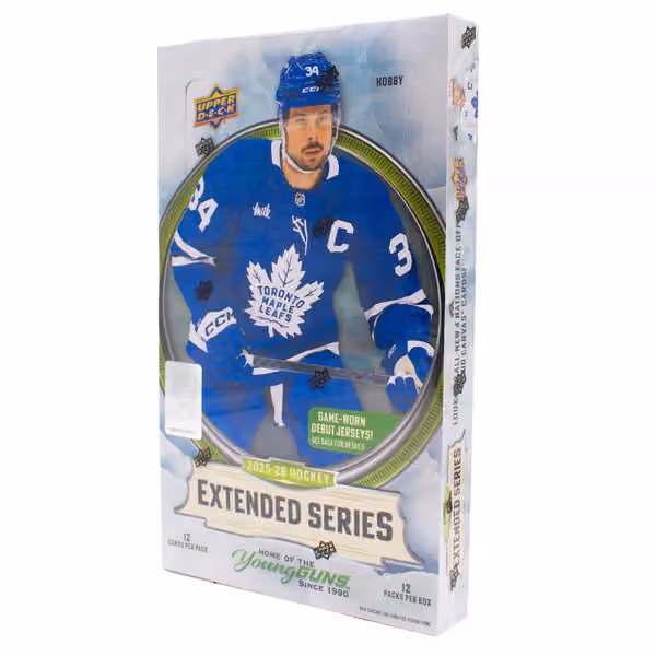 2025/26 Upper Deck Extended Series Hockey NHL Hobby Box view 1