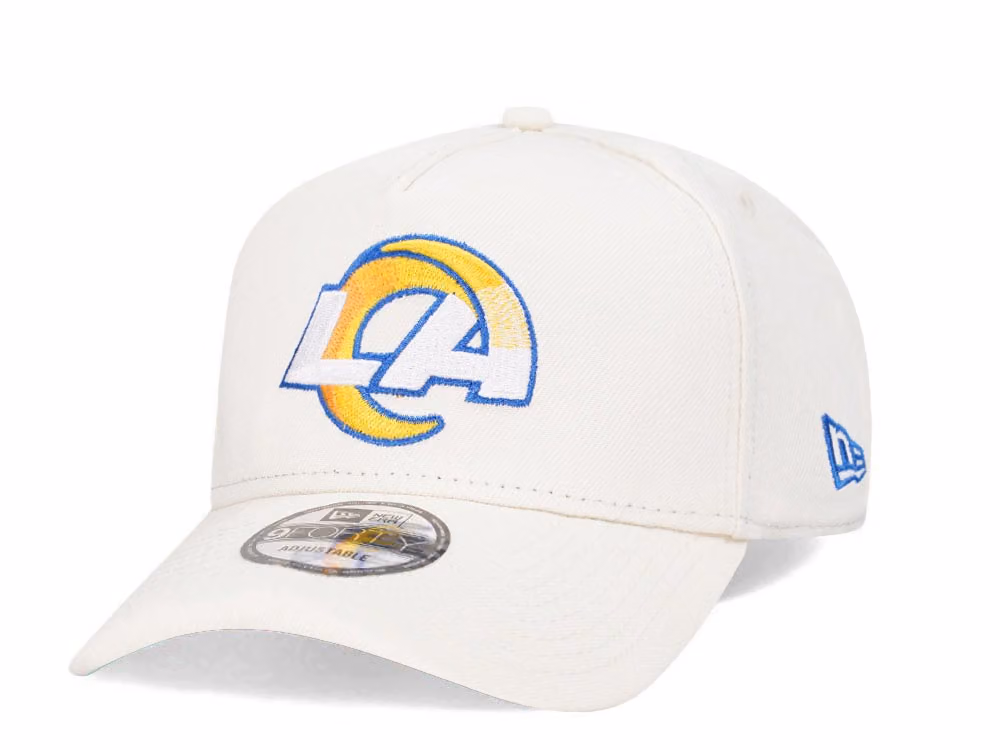 New Era Los Angeles Rams Chrome 9Forty A Frame Snapback Hat front