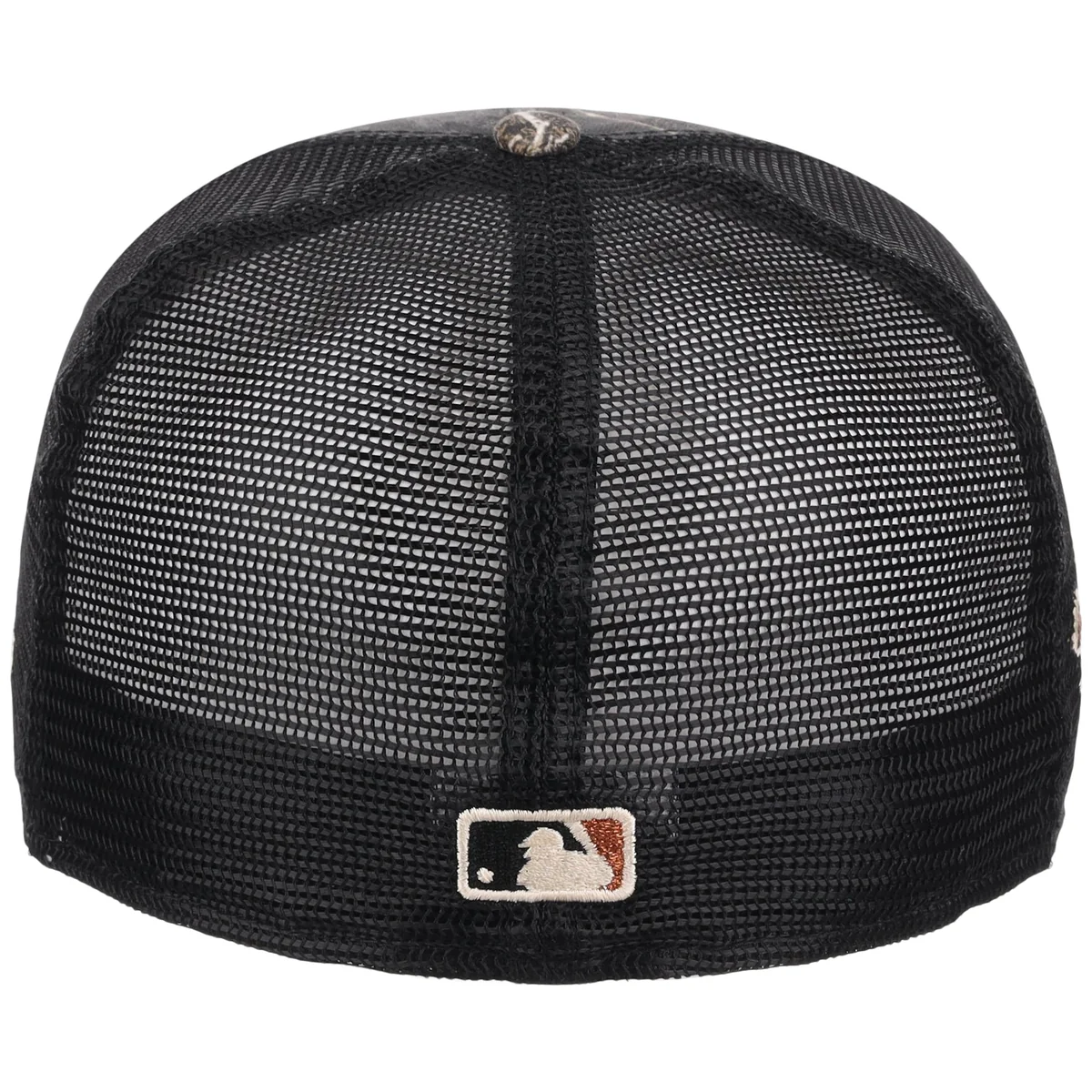 New York Yankees MLB Black Realtree Trucker New Era 59FIFTY detail view