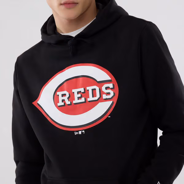 Cincinnati Reds Team Logo MLB Hoodie Black view 3
