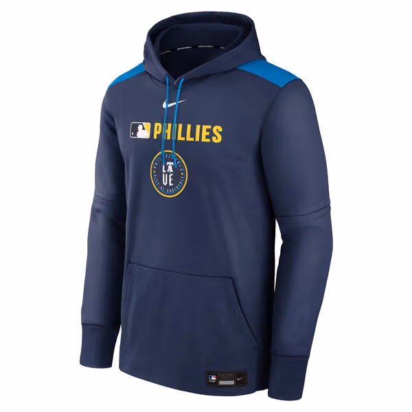 Philadelphia Phillies 2025 City Connect MLB Authentic Therma Hoodie Navy view 1