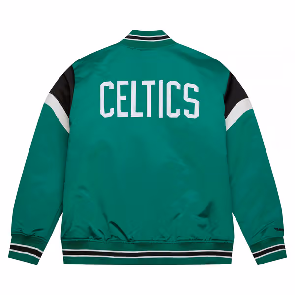 Boston Celtics Mitchell & Ness Heavyweight Satin NBA Jacket view 2