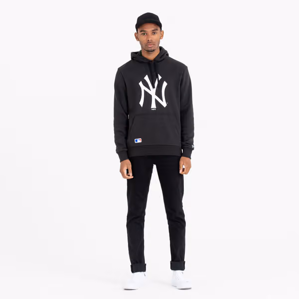 New York Yankees Logo New Era MLB Hoodie Black view 6