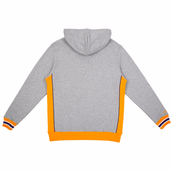 Los Angeles Lakers Pinnacle Mitchell & Ness Heavyweight Fleece NBA Hoodie Grey view 2