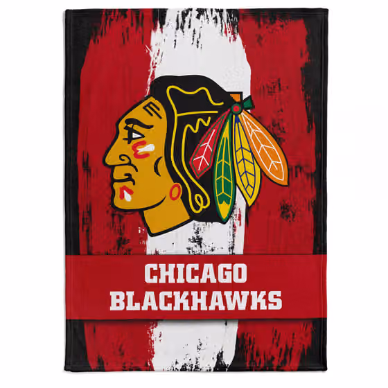 Chicago Blackhawks Brush Fleece NHL Blanket view 1