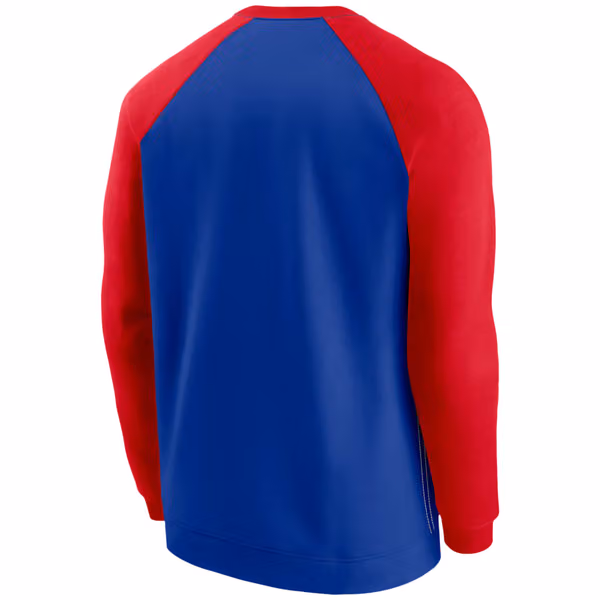New England Patriots Raglan NFL Throwback Nike Crewneck Pullover view 2
