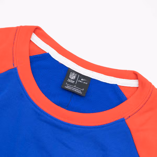 New England Patriots Raglan NFL Throwback Nike Crewneck Pullover view 4
