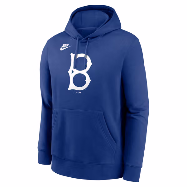 Brooklyn Dodgers 1932 Cooperstown Club MLB Hoodie Blue view 1