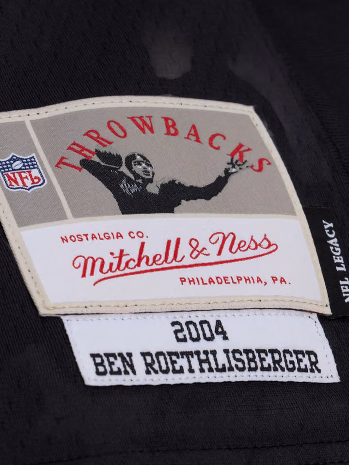 Ben Roethlisberger #7 Pittsburgh Steelers 2004 Legacy Throwback NFL Jersey Black view 3