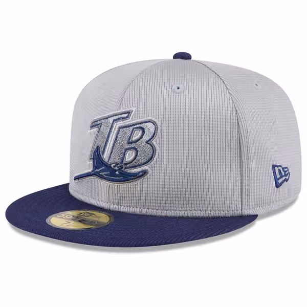 Tampa Bay Rays Colorway 2025 MLB Batting Practice 59FIFTY Fitted Cap Gray product photo