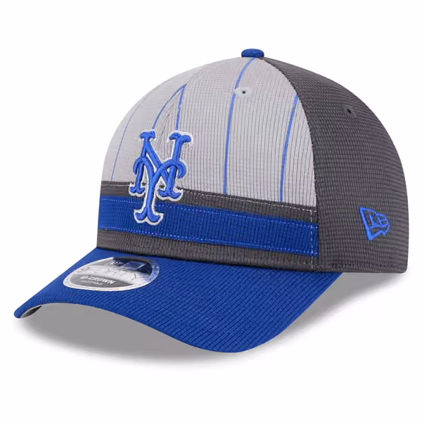 New York Mets Colorway 2025 MLB Batting Practice 9FORTY M-Crown Snapback Cap Gray product photo